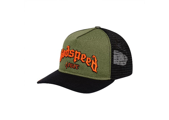 Godspeed Hats 08 'Olive Orange' Godspeed GS Forever Trucker Men's Hat