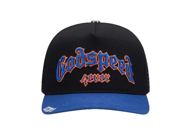 Godspeed Hats 09 'Black Blue Orange Boom' Godspeed GS Forever Trucker Men's Hat