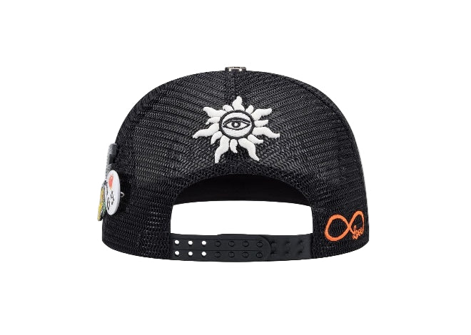 Godspeed Hats 09 'Black Blue Orange Boom' Godspeed GS Forever Trucker Men's Hat