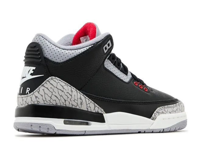 Nike Air Jordan 3 Retro OG GS 'Black Cement' 2024 Grade School Sneaker by Air Jordan