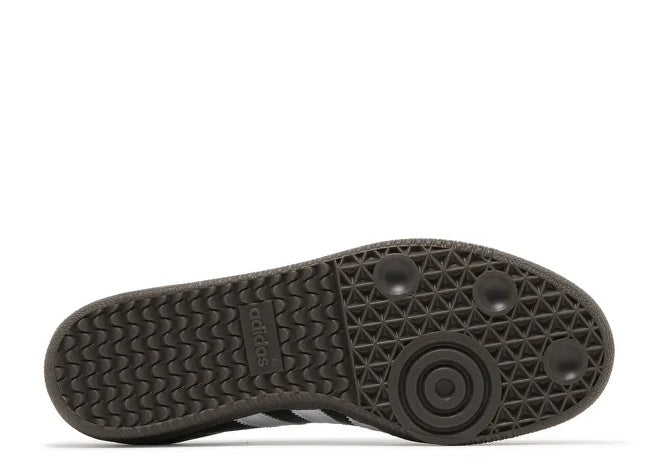 Adidas SAMBA OG J Kids Sneaker, black gum sole, white stripes, Adidas logo.