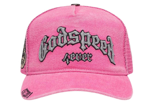 Godspeed GS Forever Trucker Hat ‘Fuchsia Washed Pink’ by Godspeed