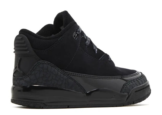 Nike Air Jordan 3 Retro TD 'Black Cat' 2025 Toddler Sneakers by Nike