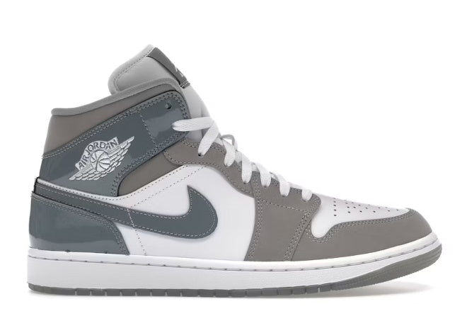 Nike Air Jordan 1 Mid SE ‘Patent Cool Grey’ 2024 Men’s Sneakers by Air Jordan