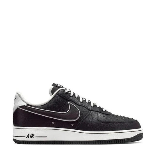 Nike Air Force 1 '07 Premium 'Black White Metallic Dark Grey' - 85% Scale - Angle 2