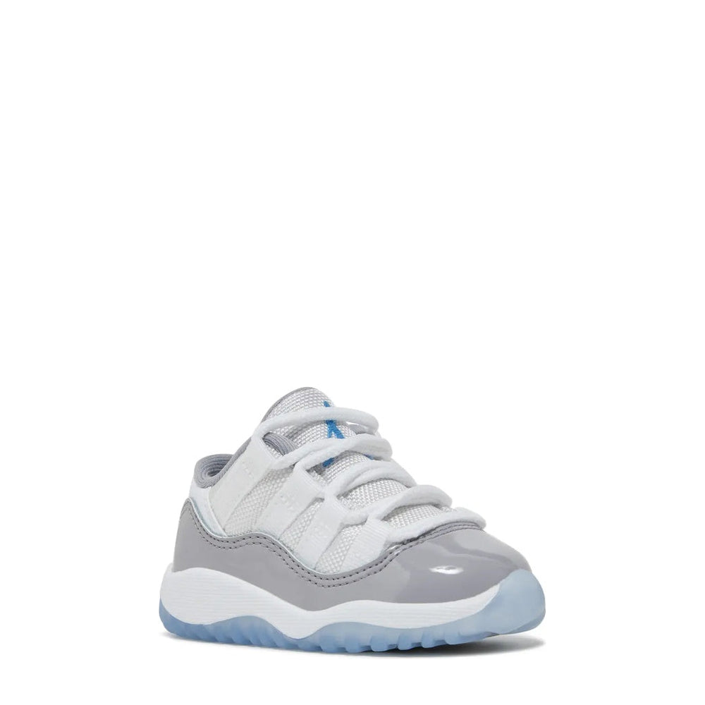 Air Jordan 11 Low Infant White University Blue Sneaker - 55% Scale - Angle 3
