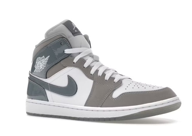 Nike Air Jordan 1 Mid SE ‘Patent Cool Grey’ 2024 Men’s Sneakers by Air Jordan