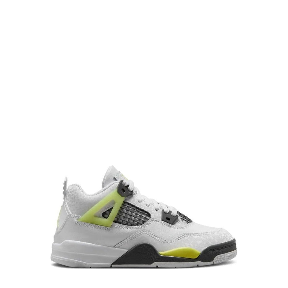 Air Jordan 4 Retro (PS) 'White Lemon Twist' sneaker, side view