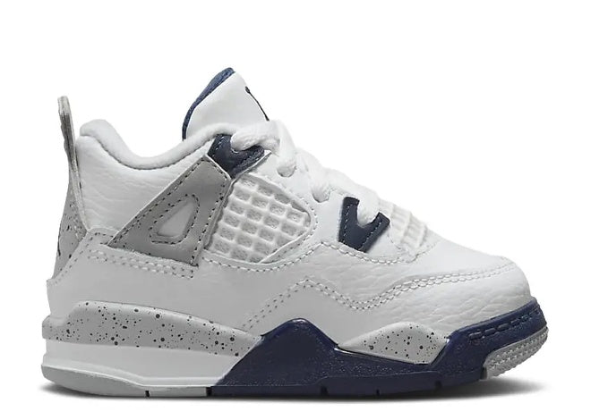 Nike Air Jordan 4 TD 'White - Navy' Toddler Sneaker