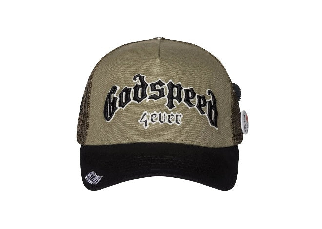 Godspeed Forever Trucker Hat Olive/Black