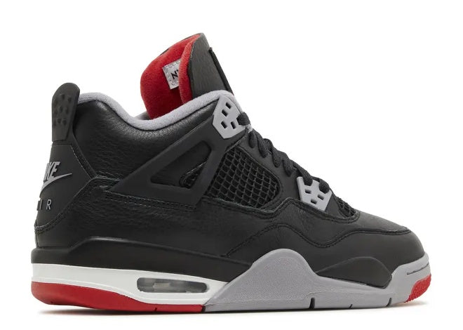 Nike Air Jordan 4 Black Fire Red Cement Grey mens sneaker FQ8213-006