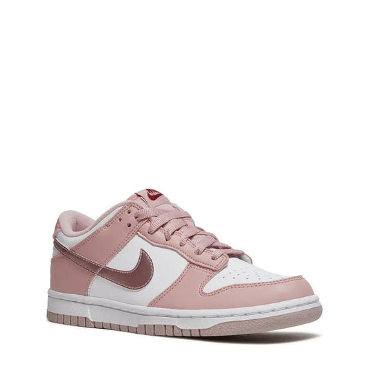 Nike Dunk Low (GS) 'Pink Glaze White' - 75% Scale - Angle 2