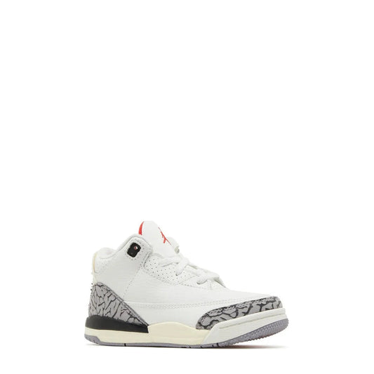 Air Jordan 3 (TD) "White Cement Reimagined" - 55% Scale - Angle 2