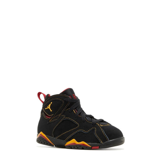 Air Jordan 7 Retro (TD) 'Black Citrus Varsity Red' - 55% Scale - Angle 2