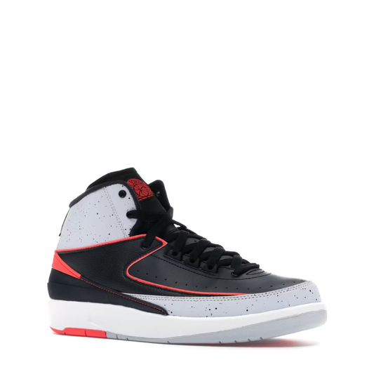 Air Jordan 2 Retro (GS) 'Black/Infrared 23' - 75% Scale - Angle 2