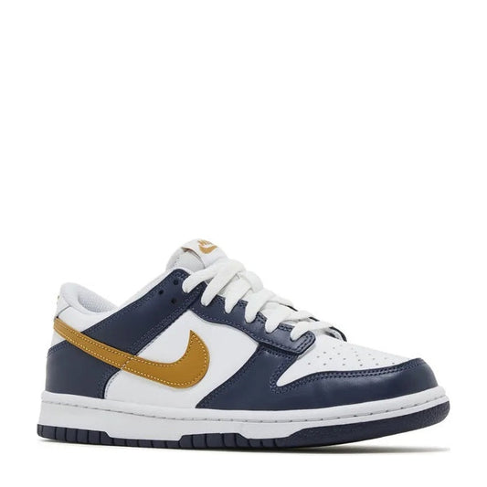 Nike Dunk Low (GS) 'Midnight Navy Wheat' - Angle 2