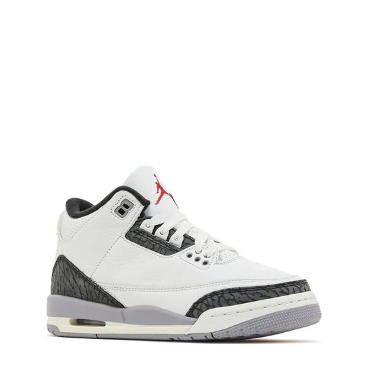Air Jordan 3 Retro (GS) 'Cement Grey' - 75% Scale - Angle 2