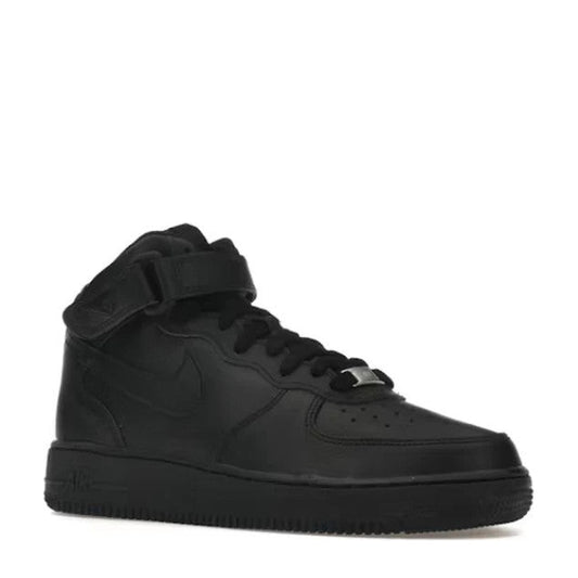 Nike Air Force 1 Mid (GS) 'Black' - Angle 2