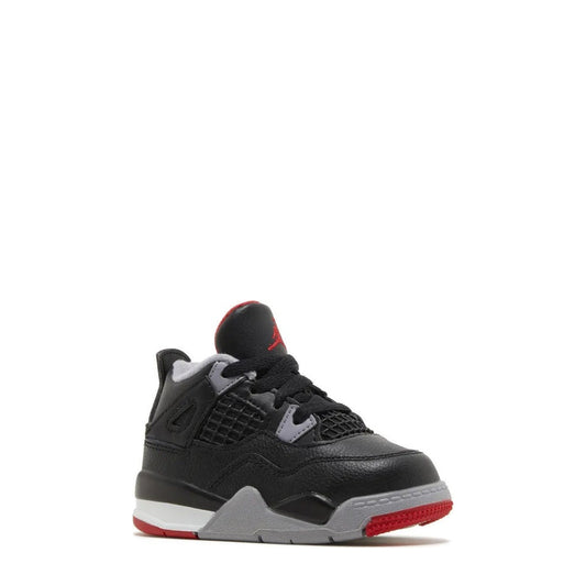 Air Jordan 4 (TD) 'Black Fire Red Grey' - 55% Scale - Angle 2