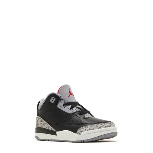 Air Jordan 3 Retro (TD) 'Black Fire Red Cement Grey' - 55% Scale - Angle 2
