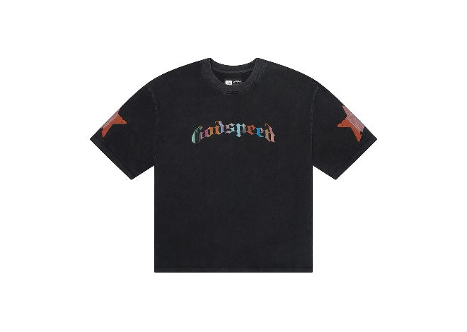 Godspeed Pastel Cowboy Tee Black – Urban Streetwear T-Shirt with Pastel Western Graphic