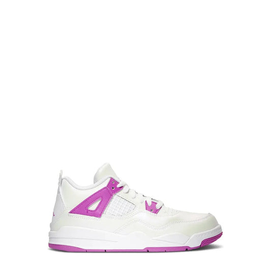 Air Jordan 4 Retro PS 'White Hyper Violet' Preschool Sneaker (FQ1312-151) - 65% Scale - Angle 2