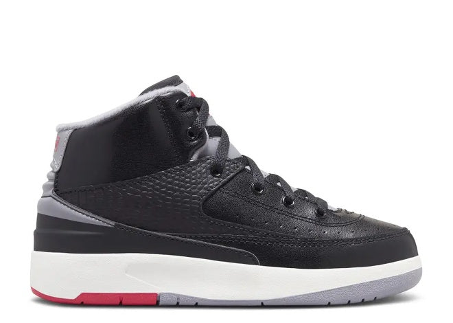 Air Jordan 2 Black Cement Grey Preschool  Sneaker