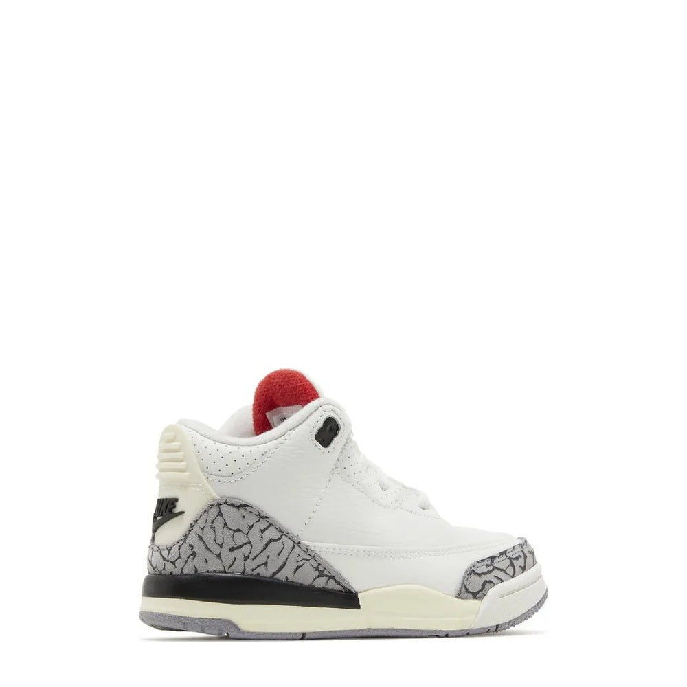Air Jordan 3 (TD) "White Cement Reimagined" - Angle 3
