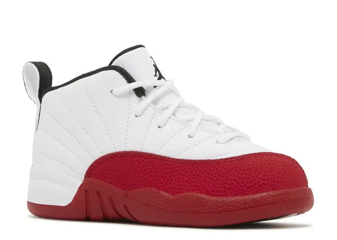 Unisex Air Jordan 12 infants white varsity red black sneaker