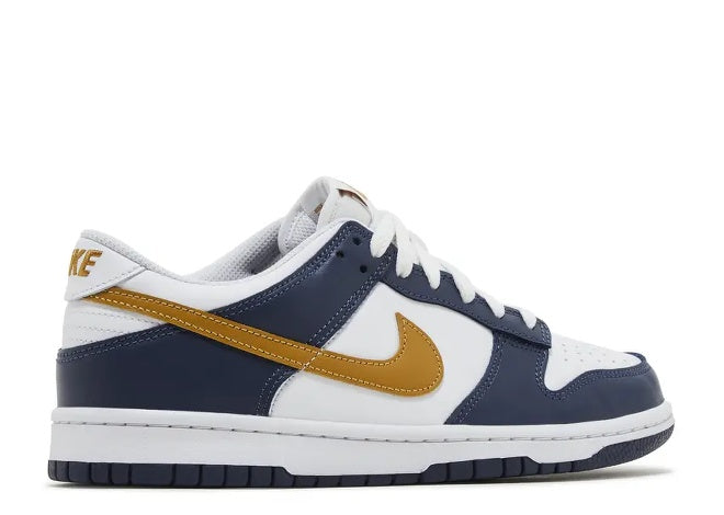 Nike Dunk Low GS Midnight Navy Wheat Grade School Sneaker