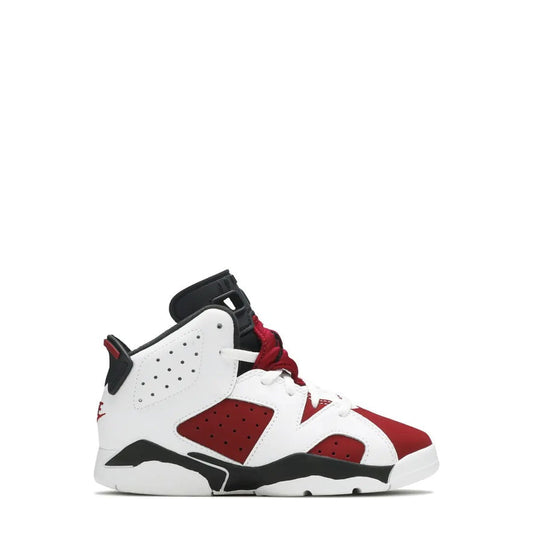 Air Jordan 6 Retro PS 'White Carmine Black' Kids' Sneaker - 65% Scale - Angle 2