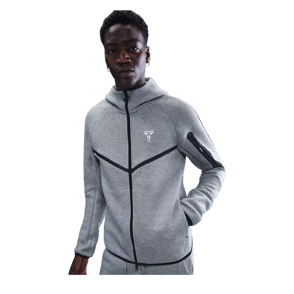 Nike Kobe Tech Fleece Full-Zip Windrunner Jacket 'Dark Grey Heather', alternate view 5