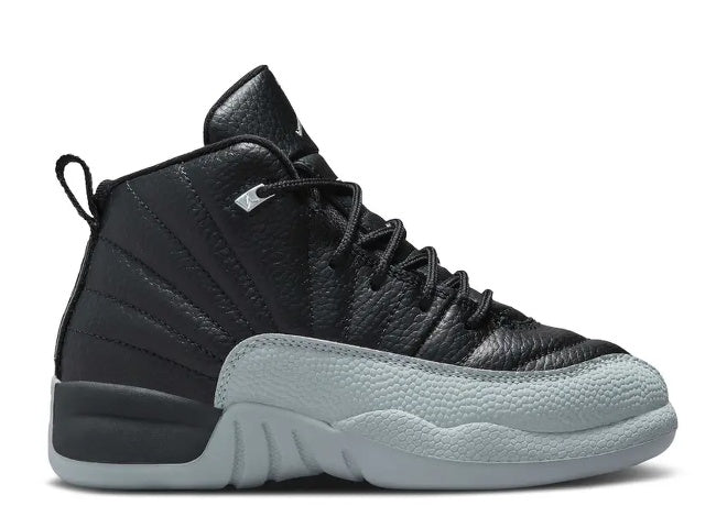 Air Jordan 12 Pre-School black & wolf grey sneaker