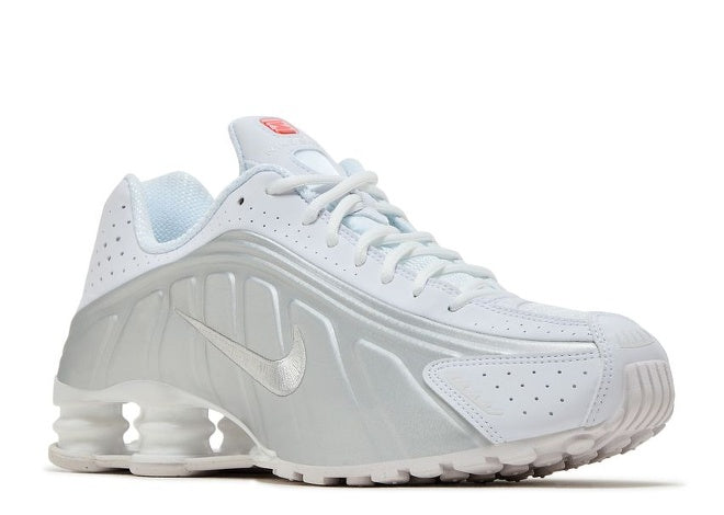 Nike Shox R4 'White Metallic Silver' 2024