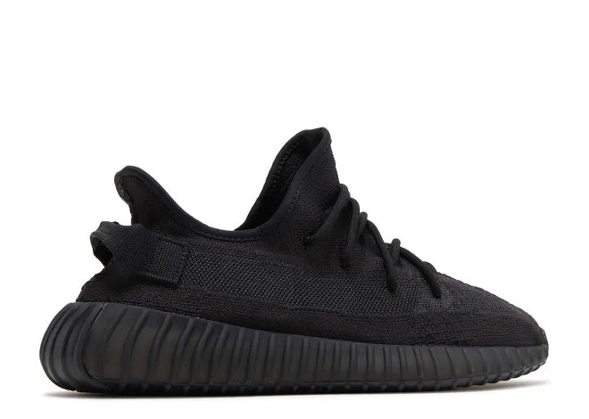 Adidas Yeezy Boost 350 V2 Onyx mens all-black Primeknit sneaker.