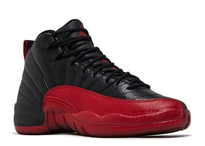 Air Jordan 12 Black Varsity Red kids high-top sneaker