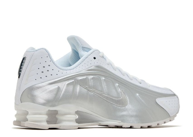 Nike Shox R4 'White Metallic Silver' 2024