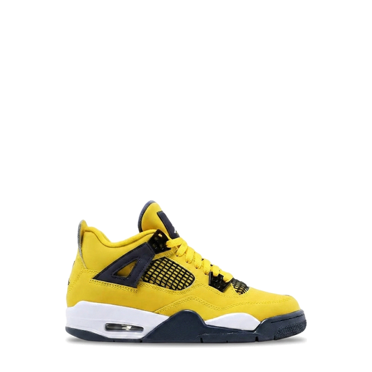 Air Jordan 4 Retro 'Tour Yellow Dark Blue Grey' Kids' Sneaker - Global NY Kicks