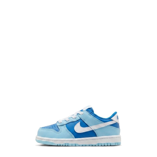 Nike Dunk Low QS (TD) 'Flash White Argon Blue Flash' - 55% Scale - Angle 2