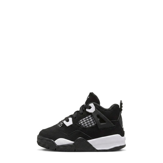 Air Jordan 4 Retro (TD) 'Black White' - 55% Scale - Angle 2