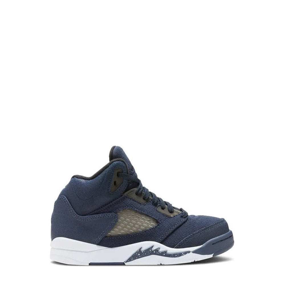 Air Jordan 5 Retro SE (PS) 'Midnight Navy' sneaker, side view