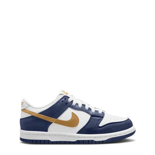 Nike Dunk Low (GS) 'Midnight Navy Wheat' - 75% Scale - Angle 2