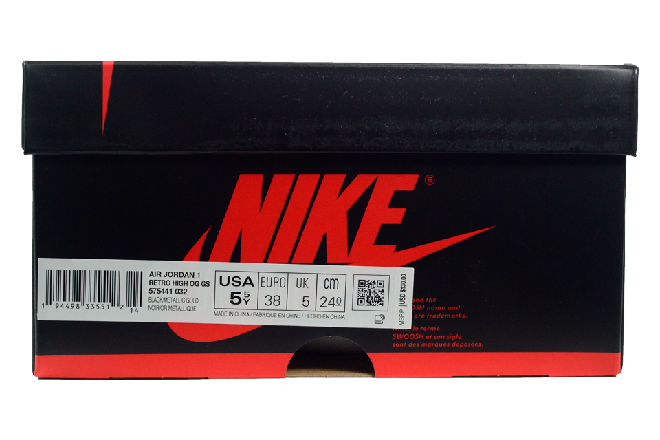 AIR JORDAN 1 RETRO HIGH OG GS "METALLIC GOLD"