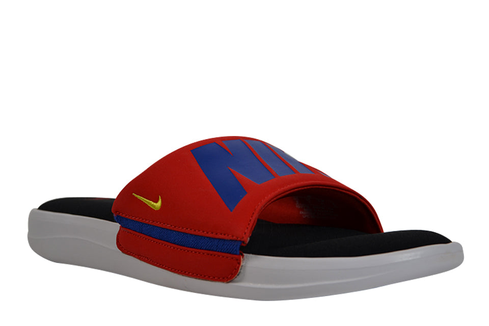 NIKE ULTRA COMFORT 3 SLIDE "Black/Racer blue-red"