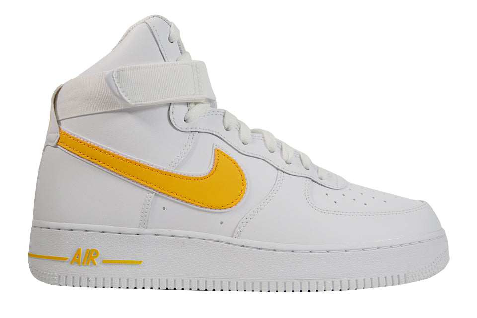 NIKE AIR FORCE 1 HIGH '07 3 "White/University Gold" by Nike Air Force 1