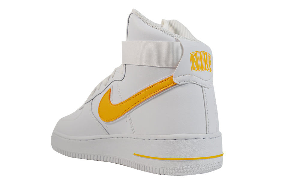 NIKE AIR FORCE 1 HIGH '07 3 "White/University Gold" by Nike Air Force 1