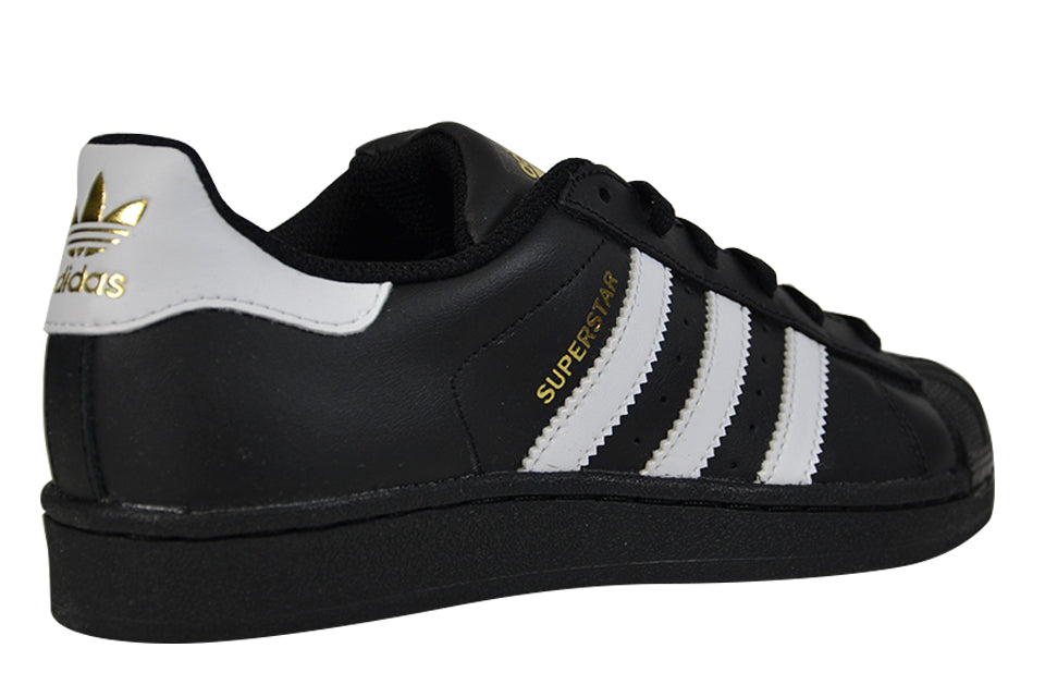 ADIDAS SUPERSTAR JUNIOR "Core Black/Cloud White/Metallic Gold"