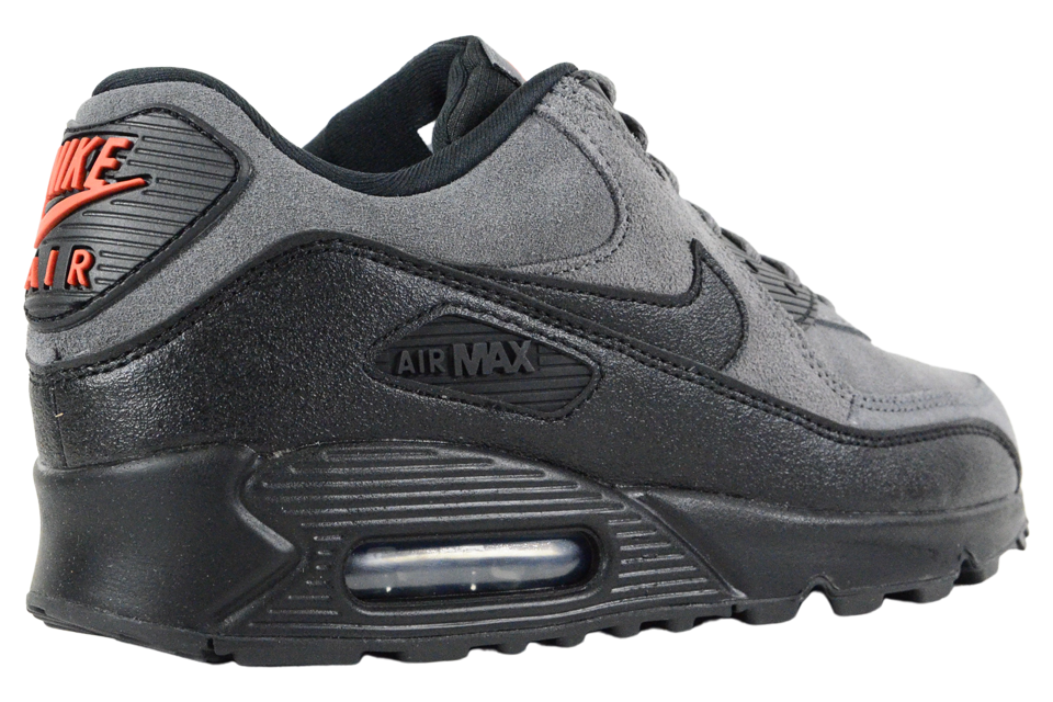 Air max 90 essential black dark grey hot sale