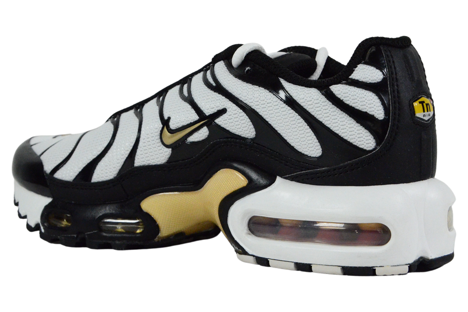 NIKE AIR MAX PLUS (GS) "WHITE METALLIC GOLD"