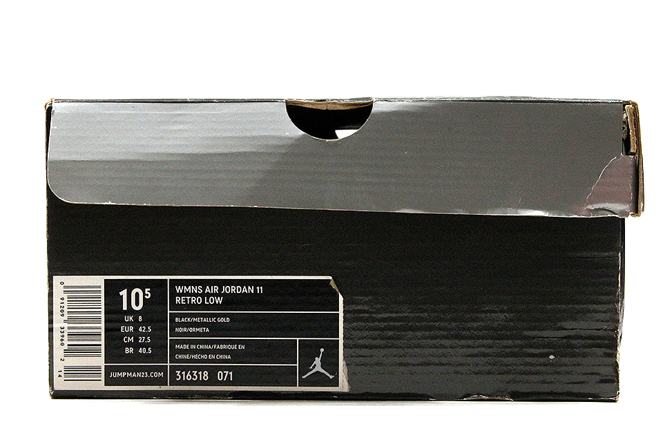 Air Jordan 11 Retro Low "Black/Metallic Gold" Wmns